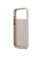 Dėklas Apple iPhone 17 Pro Guess Gold Frame MagSafe